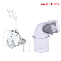 117522 1 Pc Resmed Mirage FX 팔꿈치 교체 PVC 회전 CPAP 튜브 쿠션 커넥터 건강 관리