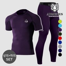 아르메데스 남성용 사계절 반팔상의 + 9부 바지 크로스핏 상하의세트 ID10311061