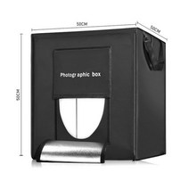 포토 박스 사진 찰영 미니 스튜디오 60cm 조명 Softbox 라이트 접는 LED 배경 쥬얼리 화장품에 대한 촬영 텐트 키트, CHINA+50cm