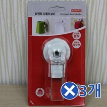 흡착형 다용도걸이x3개 벽옷걸이 벽부형옷걸이 문걸이