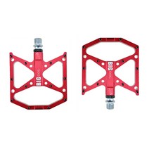 1pcs 산악 자전거 알루미늄 합금 팔린 페달 플랫폼 페달 BMX MTB, 빨간색