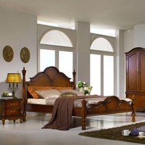 엔틱침대 베리아 슈퍼싱글 퀸사이즈 킹사이즈 앤틱침대 화장대 협탁 입본장