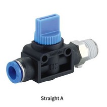 다용도 에어호스연결 유공압 핸드 제어 조절 밸브 원터치 나사형 HVC type, 1003