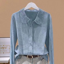 방우리샵 여성의류 S-1192 카버 여성스러운 카라 블라우스