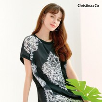 크리스티나앤코 프린트 튜닉 블라우스 4종