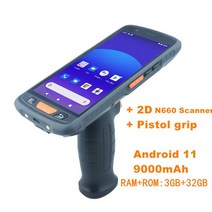 rfid nfc 복사기 태그 리더기 스티커 도어락 휴대용 카드 안드로이드 PDA 바코드 스캐너 휴대용 RFID 리더, 02 2D N660 SCANNER_02 AU
