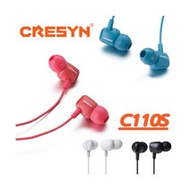 크레신 스마트폰 이어폰 C110S 마이크 통화기능, 크레신 이어폰 C110S 블루