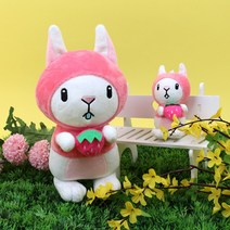 토이웍스 KC정품 딸기바니 토끼 모찌인형 2종, 딸기바니 12cm