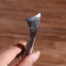 우드카빙키트 조각끌 목공칼 접도 둥근 모양 조각 치즐 경재 손잡이 목공 취미 예술 공예 만들기 도구 손 단조 칼, [02] Shape r Width 15mm