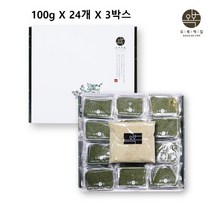 오복떡집 쑥인절미 현미 쑥떡 개별 포장 제주 해풍 쑥 개떡 선물 세트 셋트 답례품 국산 찹쌀 수제 떡 콩고물 인절미 콩가루 아침 식사 대용 간식 한끼 선물용 추천 맛집 주문 낱개, 민쓰네가게 1박스당 24개, 3박스