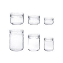 셀러메이트 다용도 밀폐 유리병 과일청 양념 조미료 통 6종 (170-1 300ml), 납작형 S3 [170ml], 1개