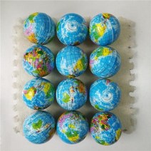 어린이 소프트 축구 농구 야구 테니스 장난감 거품 고무 스퀴즈 공 스트레스 방지 63cm 12 개, 12pcs earth ball