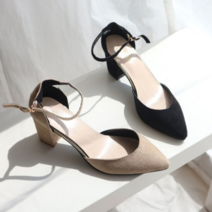 오너클랜 발목 스트랩 스웨이드 세무 가을 패션구두 여성용