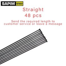 자전거 스포크 DT 스위스 챔피언 2.0 라운드 J-벤드/스트레이트 풀 헤드 블랙 구리 캡 포함, Steaight 48pcs, Steaight 48pcs