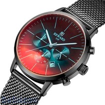 월드타임 REWARD 남성손목시계 메탈시계 멀티기능