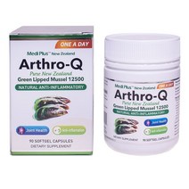 뉴질랜드 초록홍합 메디플러스 Arthro Q 초록잎홍합 아스로 큐 원어데이 90캡슐, 1개, 기본