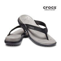 [크록스] 슬리퍼 CAPRI IV OL FLIP W BLK/SMO 205420 05M