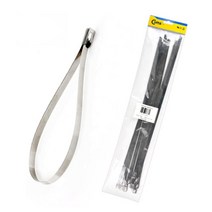 반영구 철제 스틸 스텐 케이블 타이 400mm 10P 강력 전선 전선정리