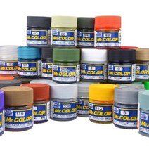 [MR.HOBBY] 군제 락카병도료_일반칼라_모음_(C1~340번까지), C173 형광 오렌지 (유광)