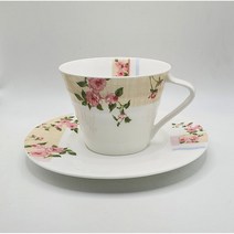 행남자기 프렌치로즈 커피잔2인 품질좋은 본차이나 제품 사은품 티스푼 ~