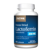 Jarrow Formulas 락토페린 250mg 캡슐, 60정, 1개