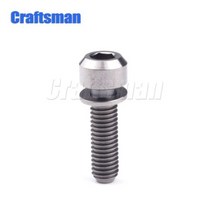 티타늄 볼트 M5x16 M5X18 M5x20mm Ti 자전거 스템 고정 핸들 바용 와셔 가스켓이있는 나사 1 개105831, M5X18mm, 은