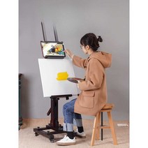 스케치 전문가용 이젤 조절 그림 받침대 테이블 원목
