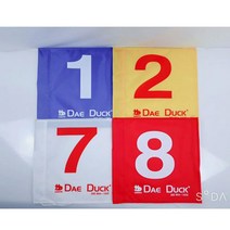 그라운드골프 파크구장 홀포스트 넘버깃발 골프용품, 레드