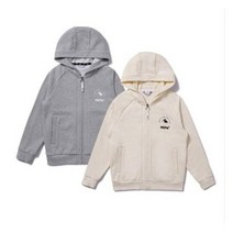 네파키즈(중계2001아울렛) 코튼 소재의 베이직 테리 풀집 가을 후드집업 KHE6201