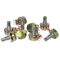 에버마켓 전기 전자부품 가변저항 볼륨 스위치 아두이노 저항기, 1개, 1번(16mm)-100K