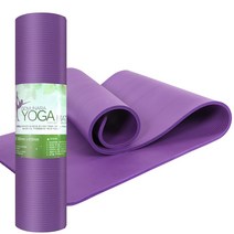 고무나라 NBR 요가매트 10mm + 스트랩밴드, 퍼플