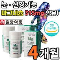 프리미엄 30대 40대 50대 성인 여성 남성 부모님 마그네슘 마그네숨 마그네시움 2개월 4개월 6개월 분 선물 추천, 2개 - 4달분 _ 사은품