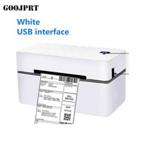 GOOJPRT-110mm 데스크탑 열전사 라벨 프린터 4x6 패키지 메이커 180 mm/s USB 블루투스 스티커, [01] White USB, [03] 영국 플매트 카펫 매트 카펫 매트 카펫 러그