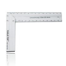 툴스탑 알루미늄 직각자 150mm TST-AS150 목공 정밀 스퀘어 기역자 산업용 눈금