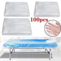 미용베드커버 마사지베드커버 타투샵 반영구 피부샵 베드커버 침대커버 100pcs 투명 일회용 필름 소파 커버 침대보 스파 마사지 치료 테이블 시트 뷰티 침대 방수 필름 커버
