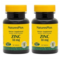 네이쳐스 플러스 징크 아연 10mg 90정 2팩 NaturesPlus Zinc