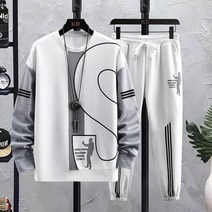 SJW 봄가을 트레이닝복세트 빅사이즈 남성 츄리닝 운동복 맨투맨 조거팬츠 상하세트