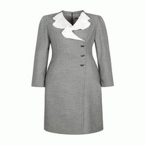 더아이잗뉴욕 더아이잗 러플 칼라 장식 슬림핏 원피스 IL2A0OP01