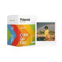 Polaroid 고 컬러 필름 16포토 더블팩 폴라로이드 고 카메라용(6017), 16 Photos - White Frame