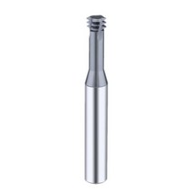 충전식 예초기 엔드밀 1pcs CNC HRC 60 도 카바이드 단일 치아 스레드 밀링 M1 M12 M14 M16 M2 M25 M3M24 솔리드 커터, M6X1.0 D6+Three teeth-black