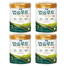 리뉴얼 매일유업 앱솔루트 유기농 궁 3단계 800gx4캔, 4캔, 800g