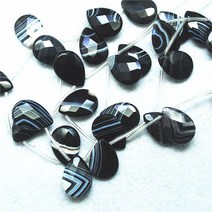 6PCS 검정 오닉스 스톤 18X25MM 눈물 모양 자연 보석 비즈 DIY 쥬얼리 액세서리 도매 가격 좋은 품질, 한개옵션0
