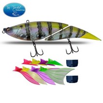 스윔베이트 플로팅 조인트 루어/뾰족한 /소프트 테일 낚시 190mm 55g 2 섹션, 17 Color-19_01 F 190mm 55g