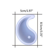 음양 양초 실리콘 금형 태극권 수제 향기로운 비누 만, 1개