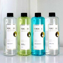 YOUMELL 시그니처 디퓨저 대용량 리필액 리필오일 250ml 500ml 1000ml 리드스틱 포함, 아쿠아그린티