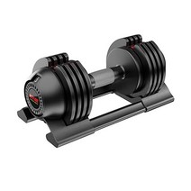 ALTLER 조정 가능한 덤벨 22lb/25lb/44lb/52lb 운동용 트레이 포함 싱글 세트 핸들 및 가정 웨이트 플레이트가 있는 다이얼, 22LBS-Single