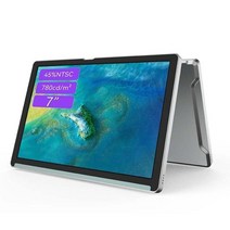보조모니터 휴대용모니터 포터블 서브 노트북 7 인치 lcd 디스플레이 hdmi hdr ips 패널 mini mobile screen for laptop xbox ps4 ps5, 실버 7인치, 영국 플러그