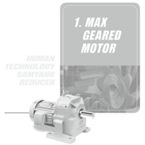 삼양감속기 기어드모터(MG) - 삼상 1HP(0.75kW) - 220/380V 60Hz(삼양모터 부착) / 프레임(F135 F153) / 감속비(1/5~1/120), HT(Horizontal) 타입, F135, 15