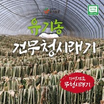 국내산 유기농 건무청 말린시래기 1kg 초록한입 유기농시래기 무청시래기