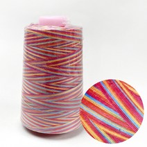 핀쿠션 대용량) 30수3합 국산 레인보우실 무지개실 오색실 재봉사 (2500m), 레드계열